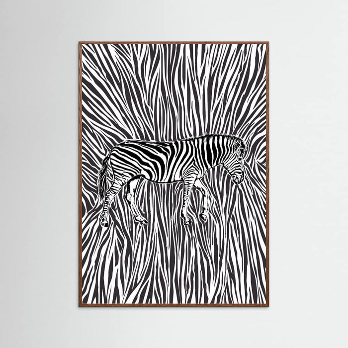 Affiche African Zebra striking camouflage – affiche et impression d’art