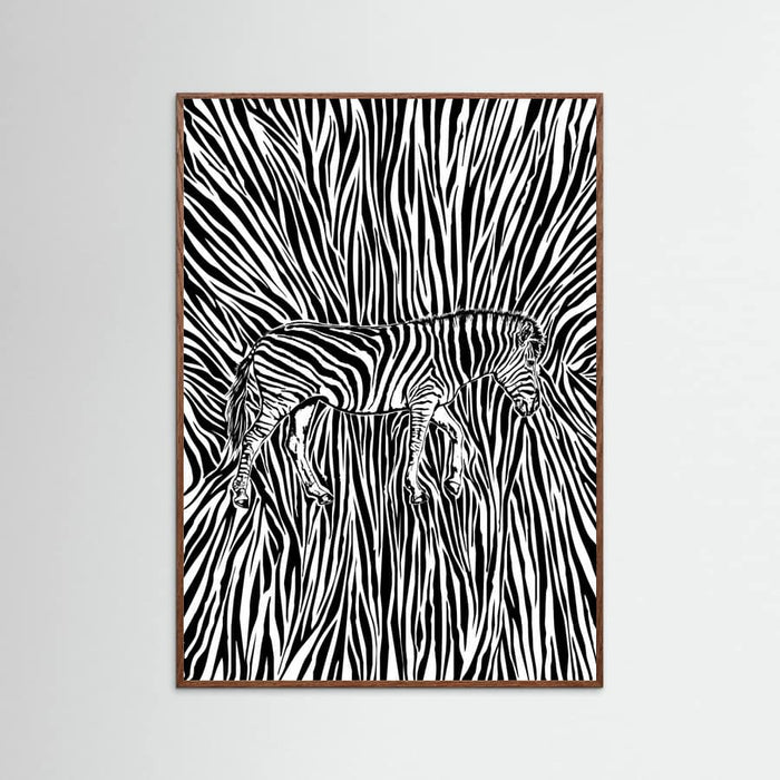 African Zebra striped camouflage -juliste – juliste ja taidepainatus