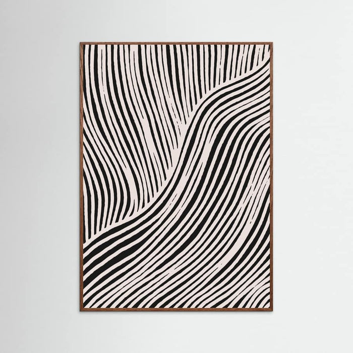 Beige Wave Pattern Poster – poster and art print