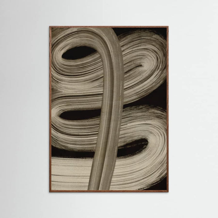 Beige strokes no 4 Poster – Poster und Kunstdruck