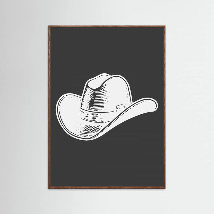 Black Cowboy Hat Poster – plakat og kunsttryk