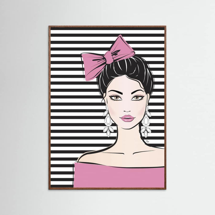 Bow Girl Poster – plakat og kunsttryk