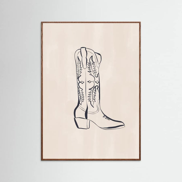 Póster Cowboy Boots By Ivy Green Illustrations – póster e impresión artística