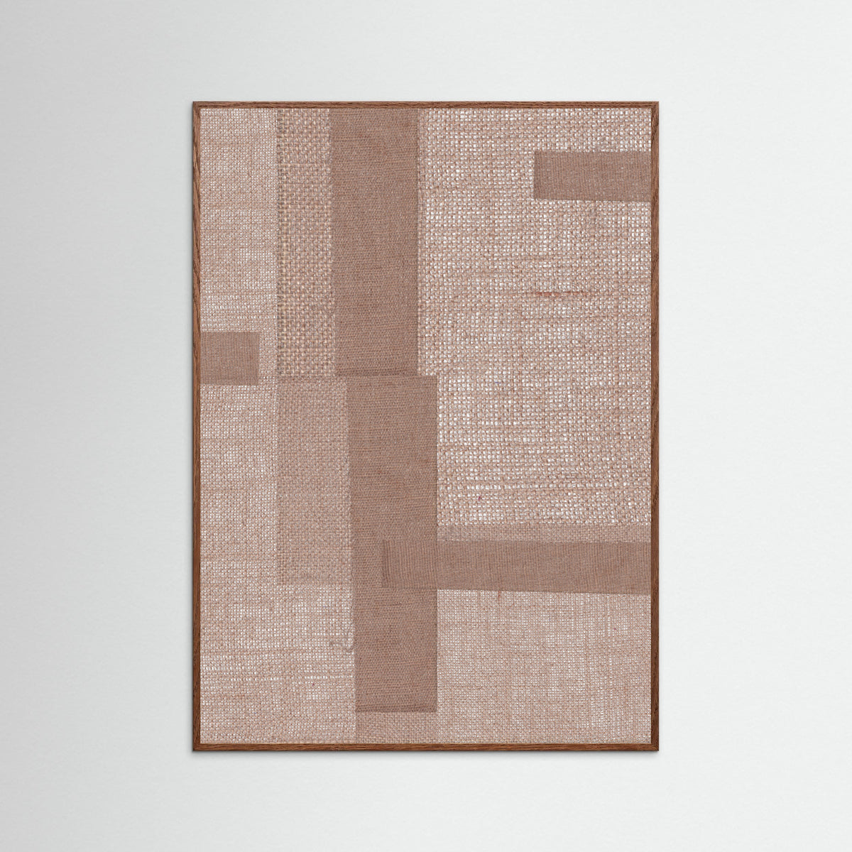 Oak Dark Fabric Pattern Collage No.5 Poster