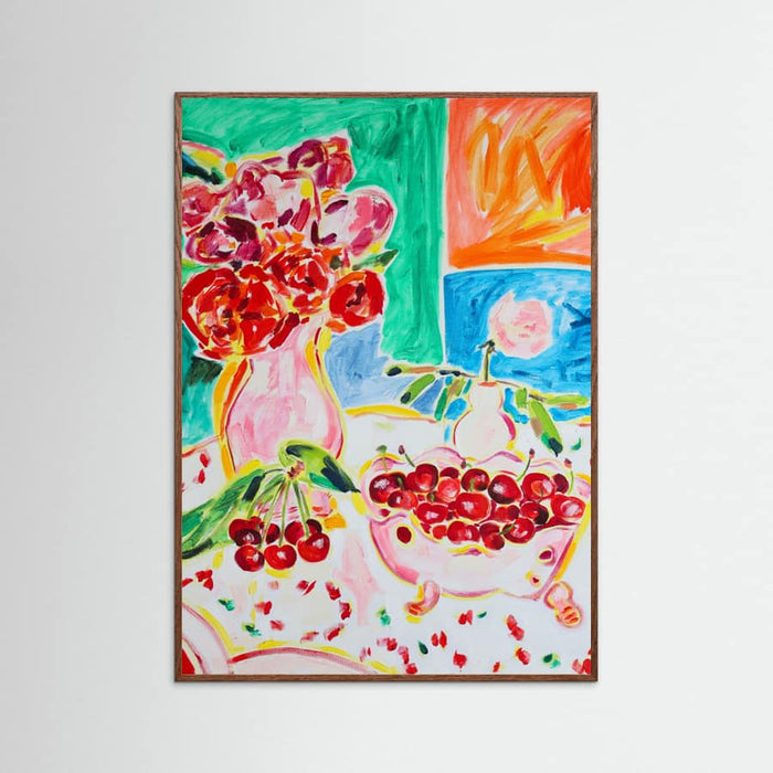 Oak Dark First Cherries, Tamara Jare, oil on canvas Poster
