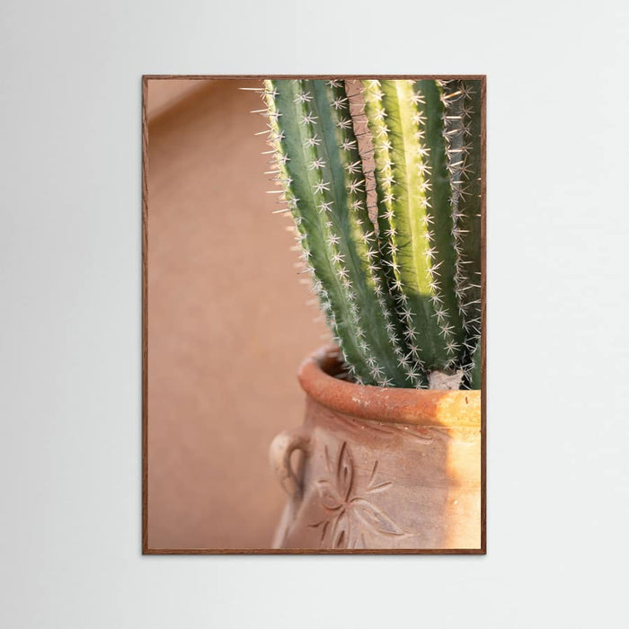 Oak Dark Green On Orange | Marrakech Travel Photography Poster