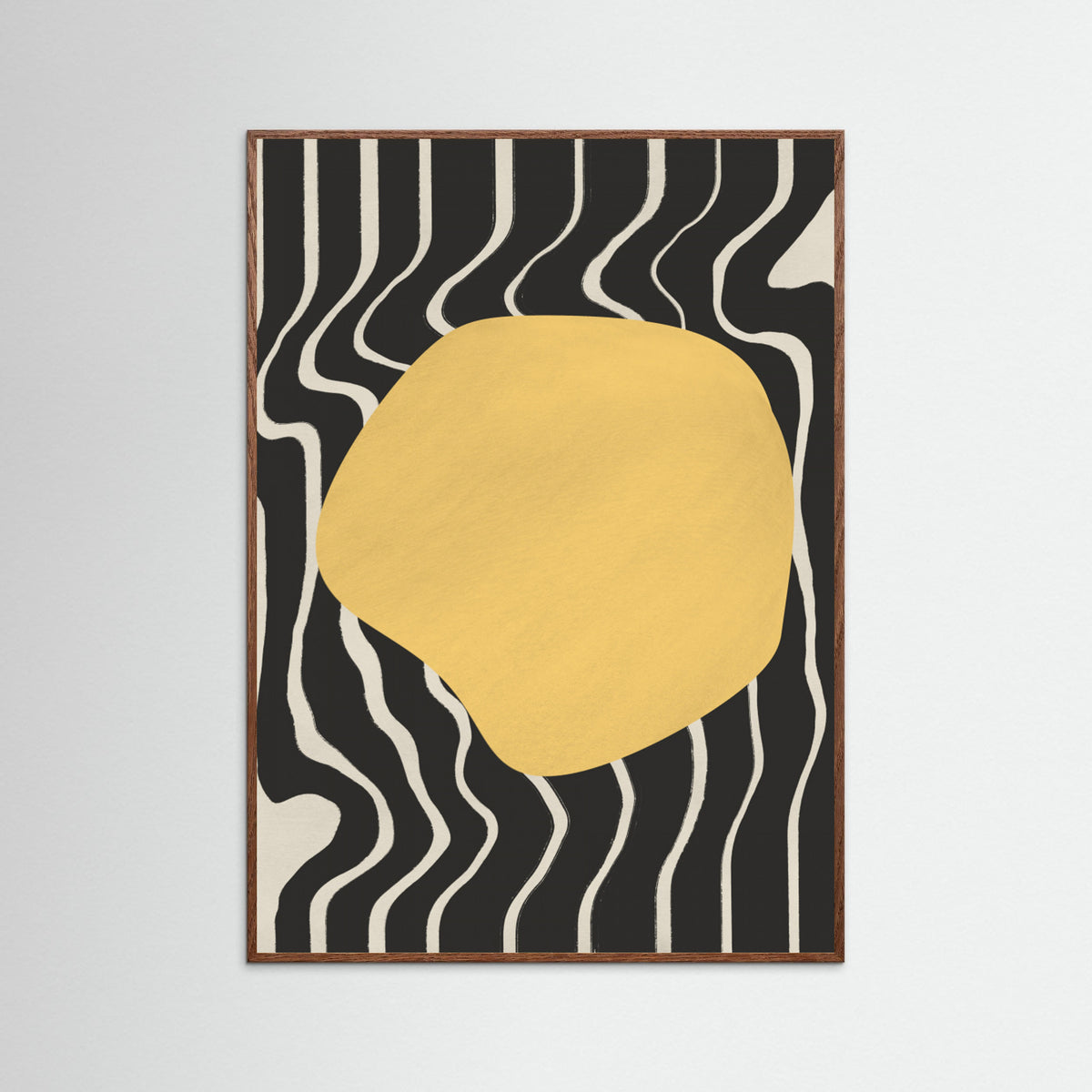 Oak Dark Liquid Yellow Poster