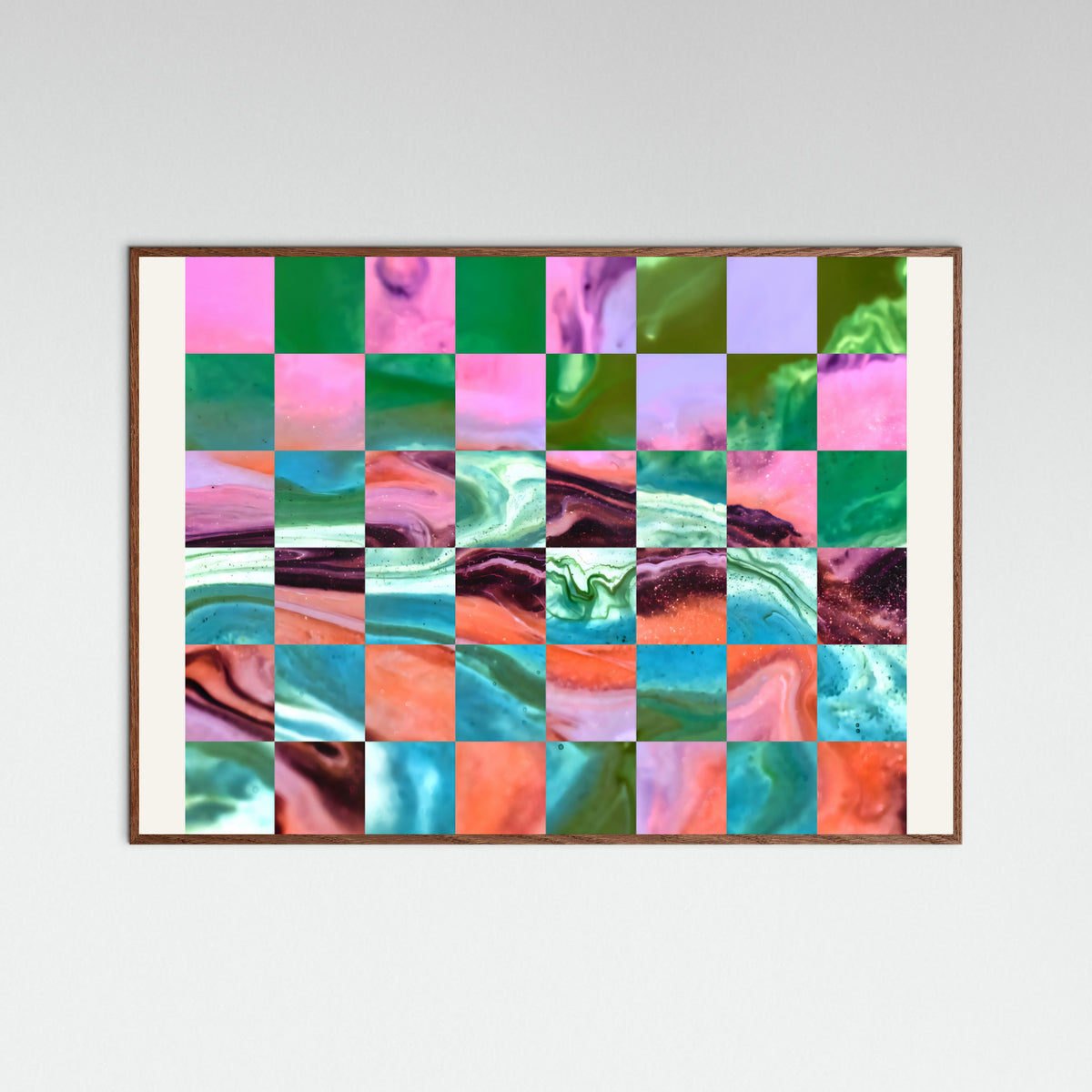 Oak Dark Mood Waves Poster