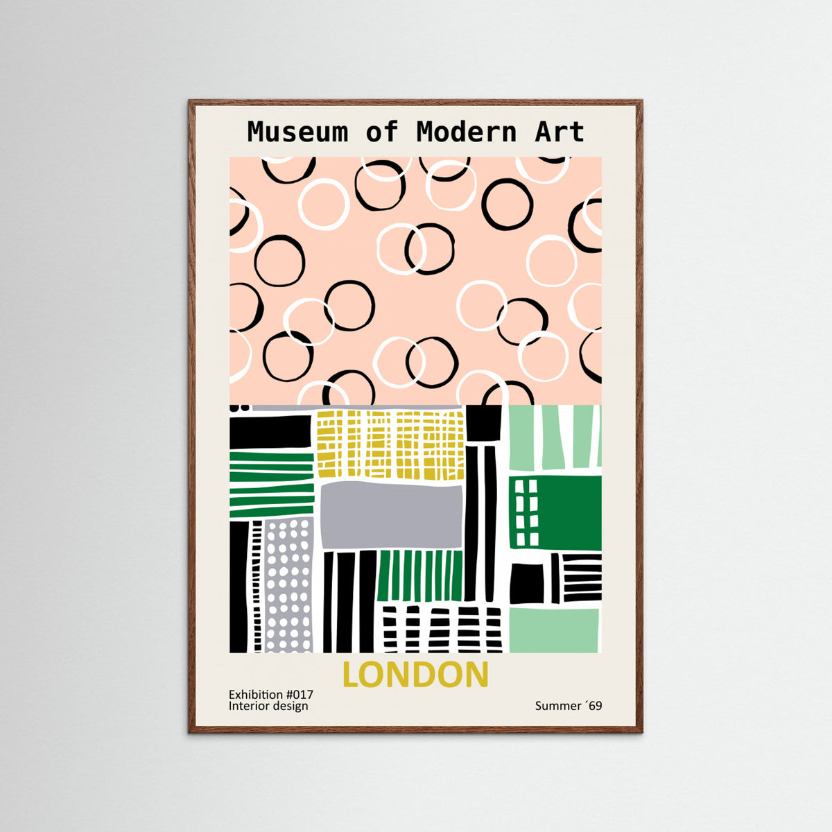 Oak Dark Museum of Modern Art London Poster