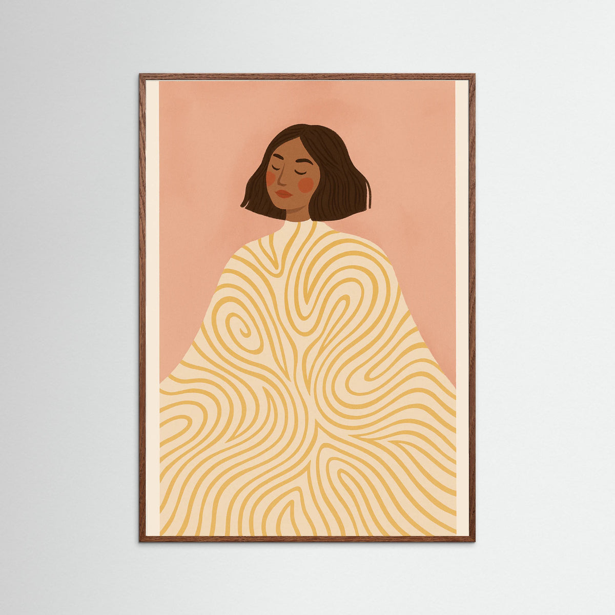 Oak Dark Patterned Presence