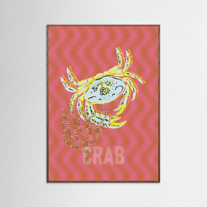 Sea life crab Neptune's joy Poster – poster and art print