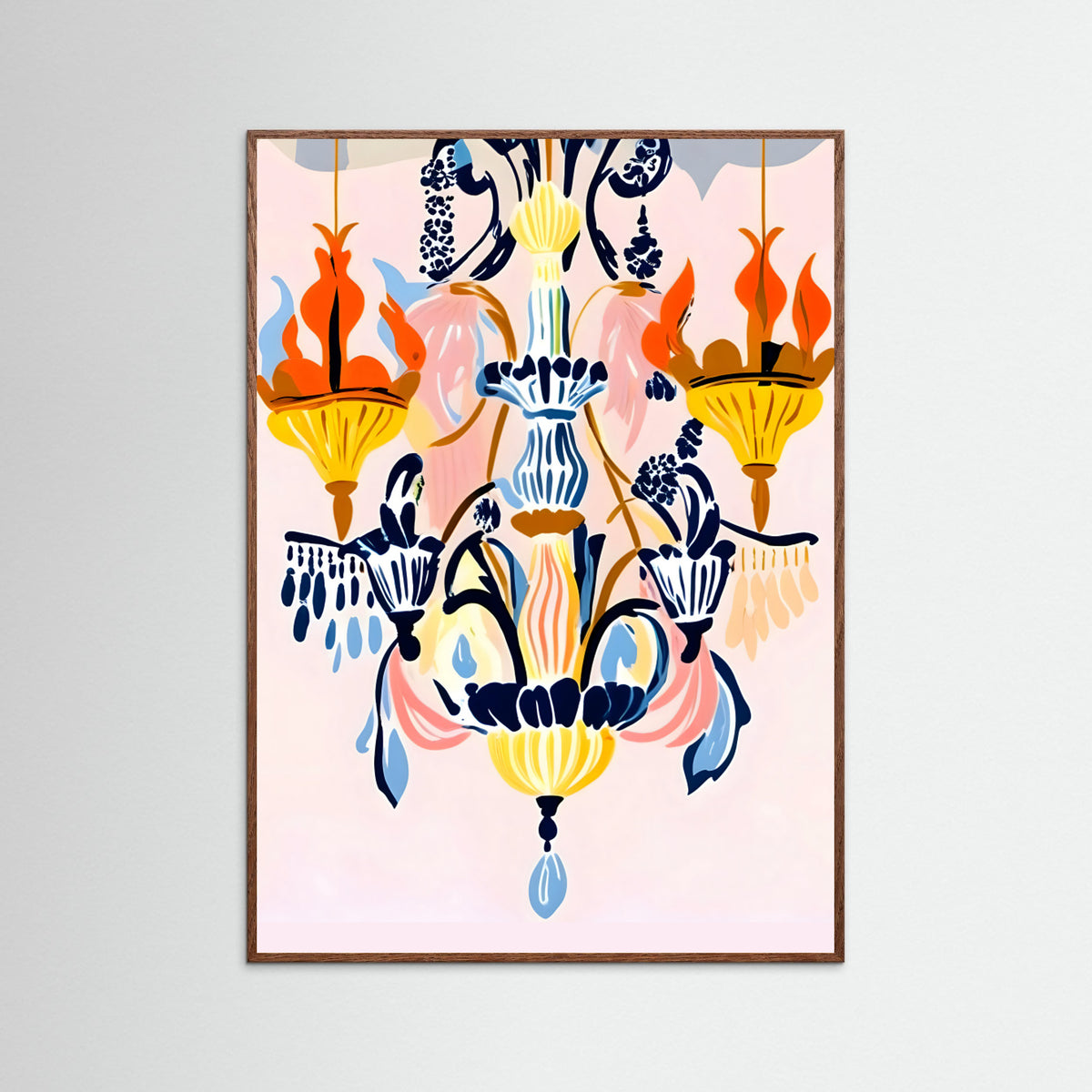 Oak Dark The Chandelier Poster
