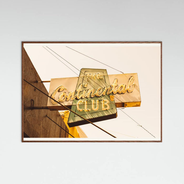 Oak Dark The Continental Club Poster