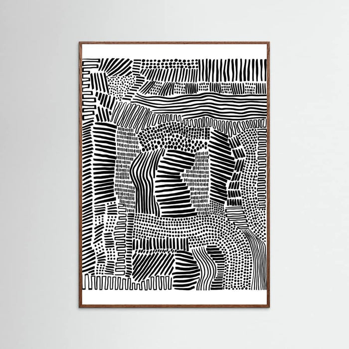 Oak Dark Tribal Art Poster