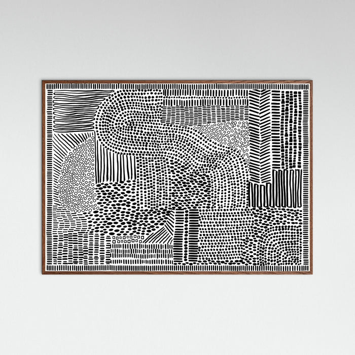 Oak Dark Tribal Tapestry Poster