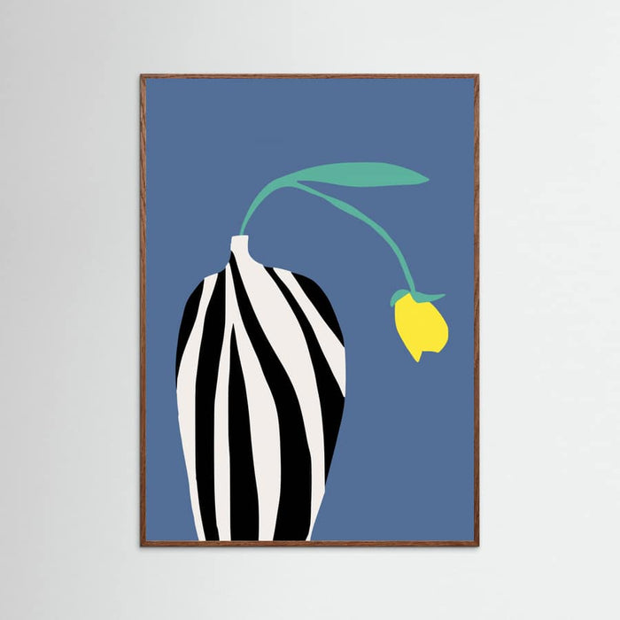 Poster Tulip In Zebra Striped Vase – poster e stampa artistica