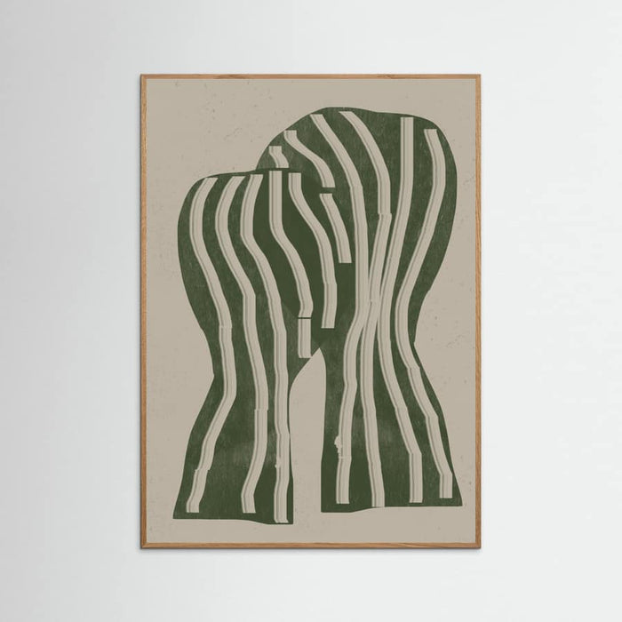 Abstract Kiss Poster – plakat og kunsttryk