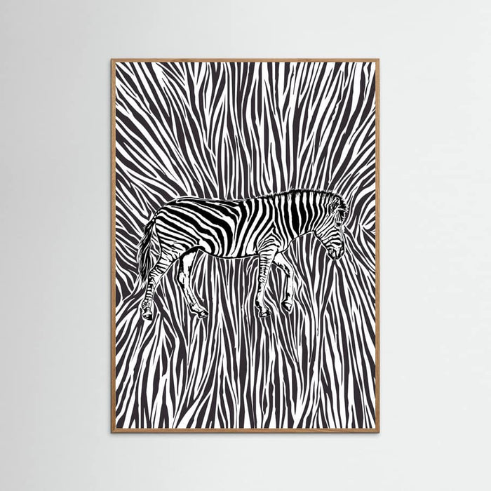 Affiche African Zebra striking camouflage – affiche et impression d’art