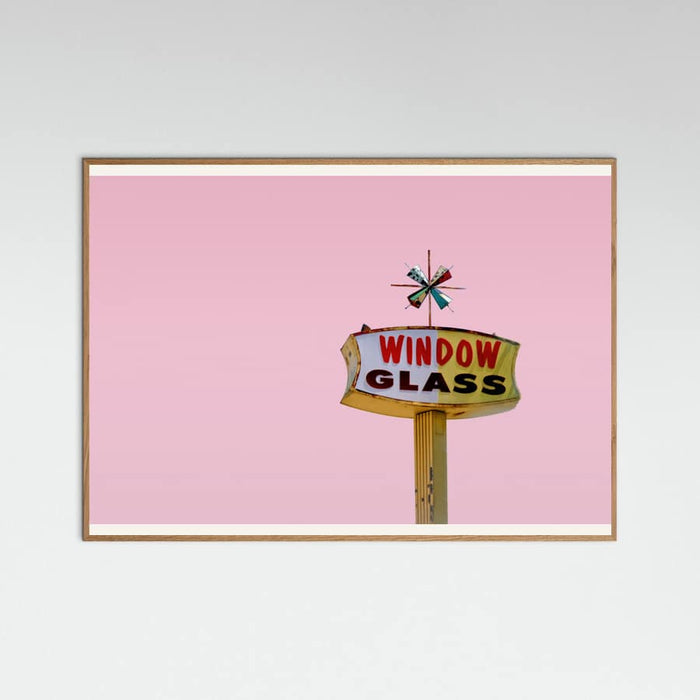 Poster Atomic Pink Starburst Vintage Sign – poster e stampa artistica