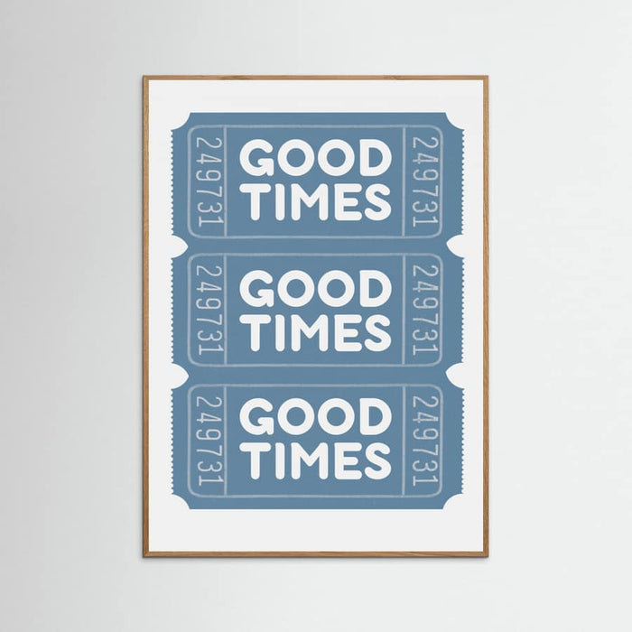 Póster Blue Good Times – póster e impresión artística