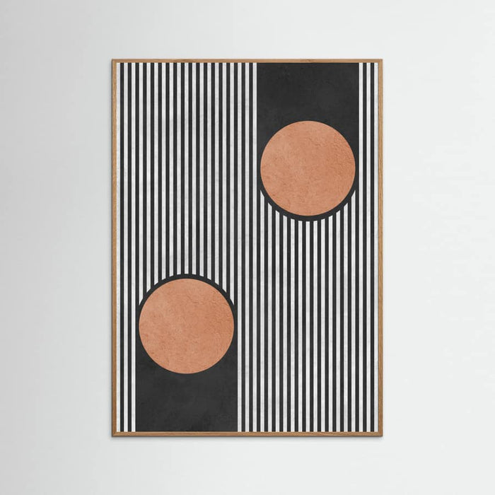 Circles on black background 2 Poster – poster and art print