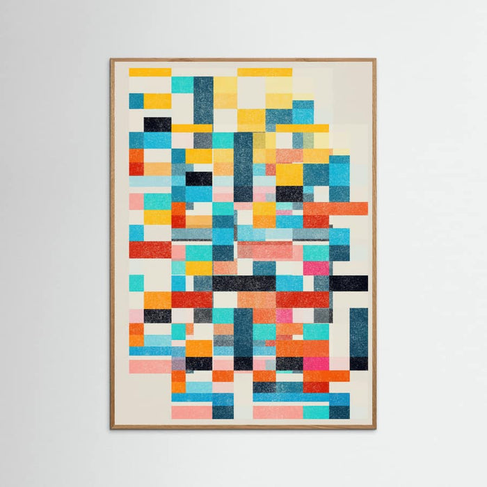 Oak Nature Colorful Pattern Poster