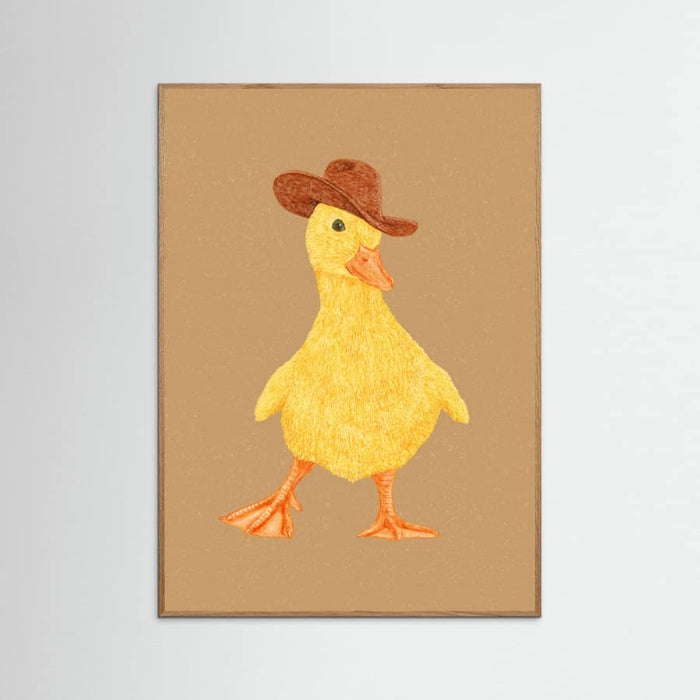Póster Daphne the Cowgirl Duckling – póster e impresión artística
