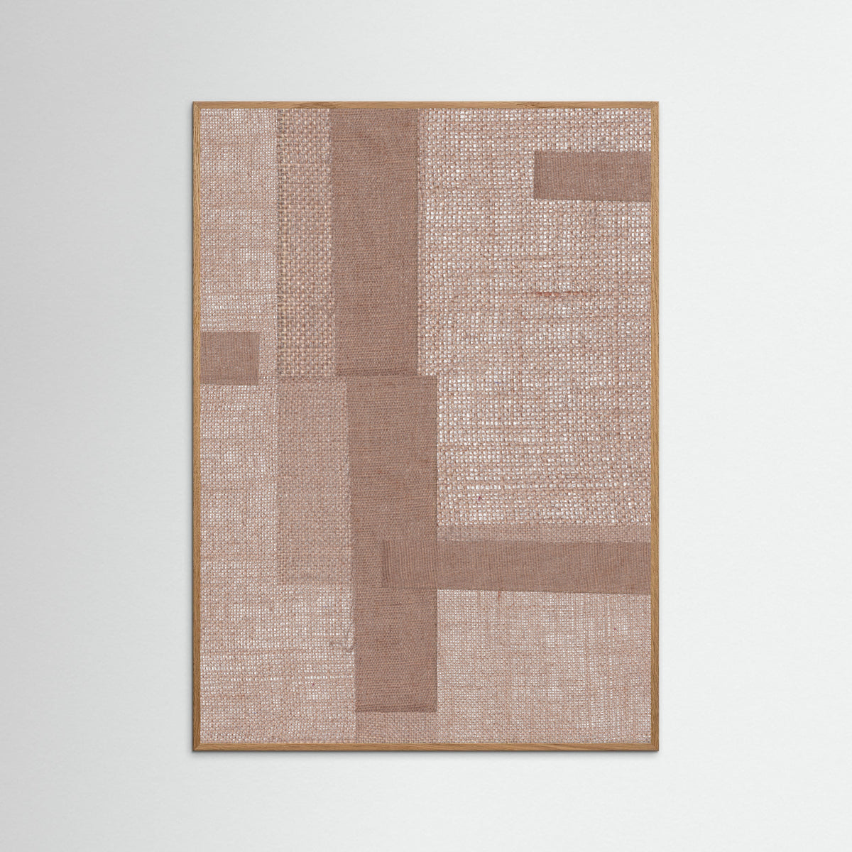 Oak Nature Fabric Pattern Collage No.5 Poster