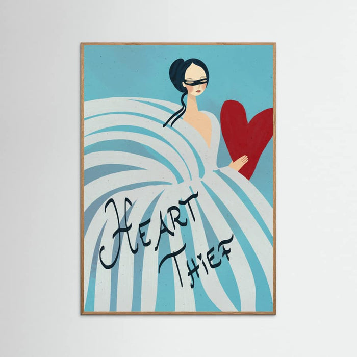 Plakat Female Blue Heart Thief – plakat i druk artystyczny