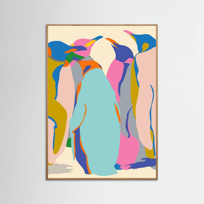 Oak Nature In It Together Penguins Poster