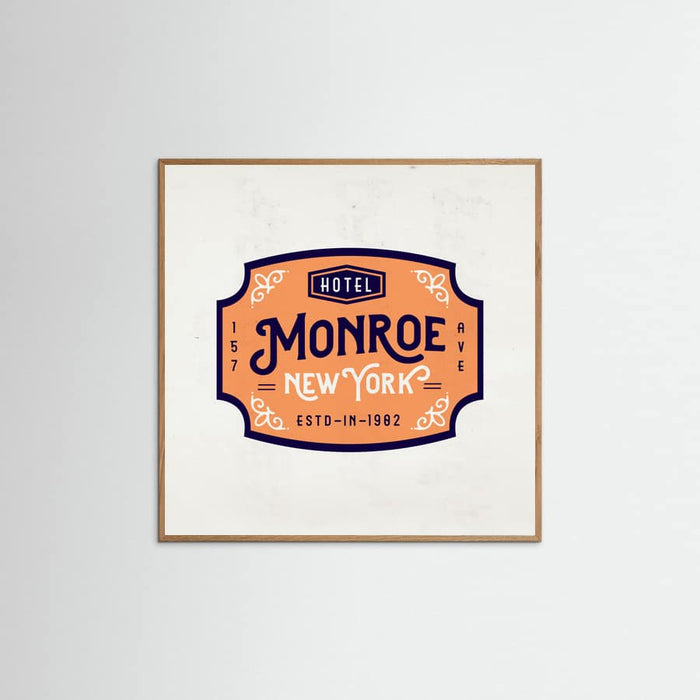 Oak Nature Monroe Hotel New York Poster