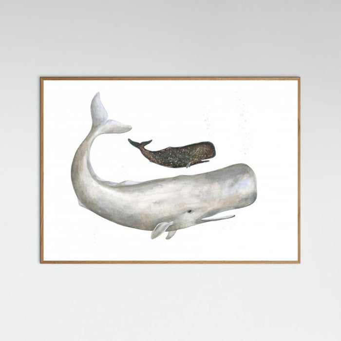 Poster Mother and Baby Sperm Whale – poster e stampa artistica