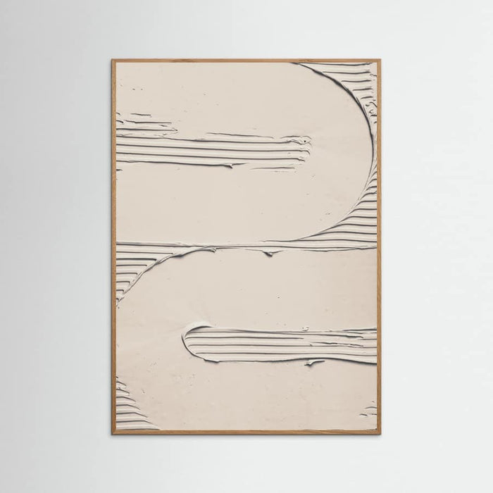 Mud Texture 11 Beige Poster – plakat og kunsttryk