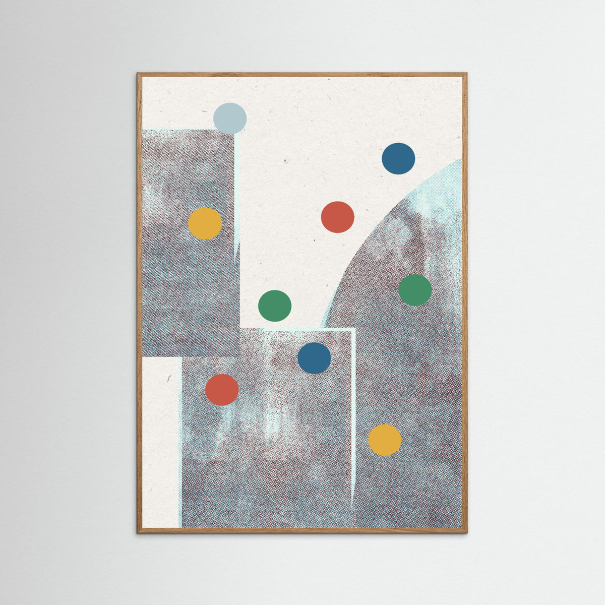 Oak Nature Retro Dots No.1 Poster