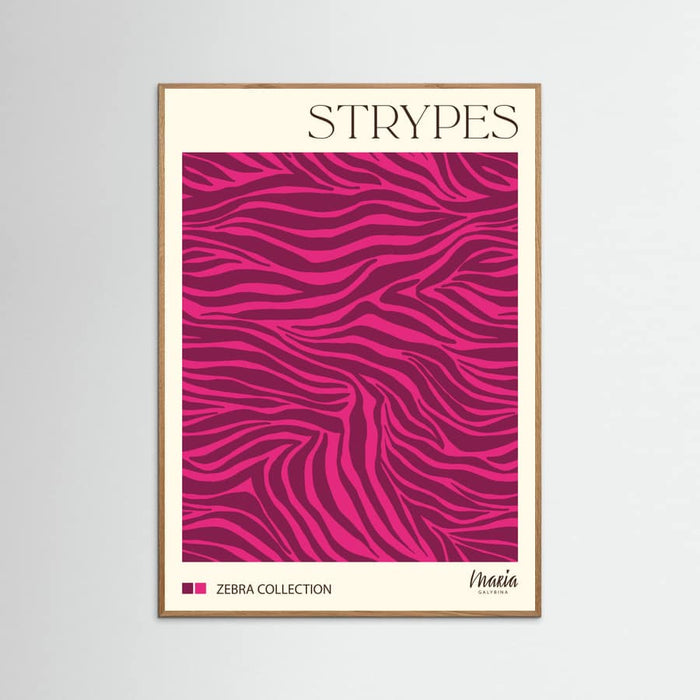 STRIPES. Zebra Collection Poster – plakat og kunsttryk