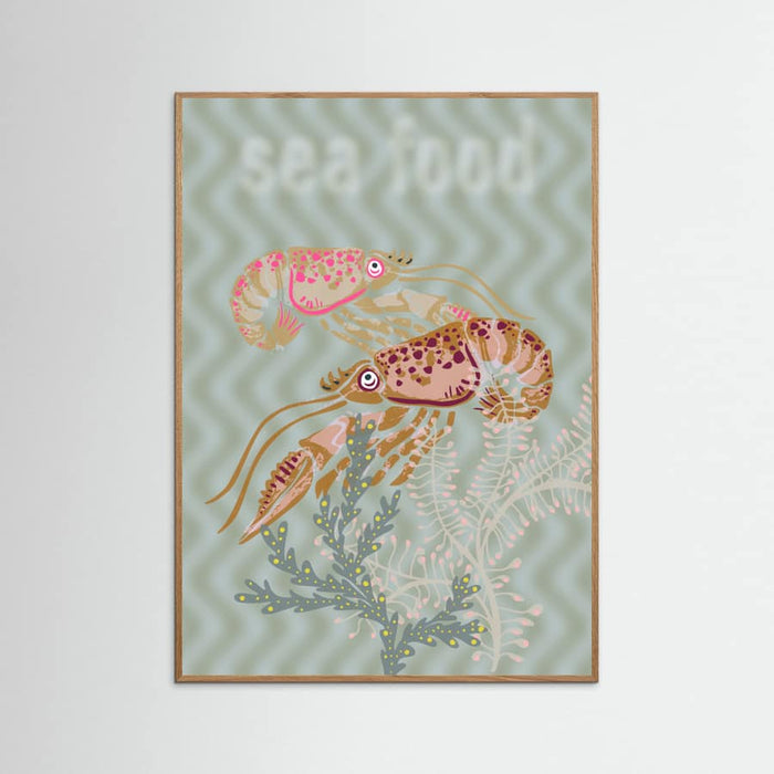 Sea food Neptune's joy Poster – poster and art print