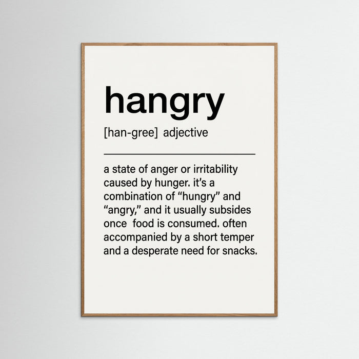 Snack Definition – plakat i druk artystyczny