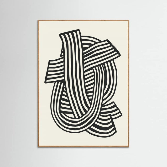 Poster Striped Abstract In Black – poster e stampa artistica