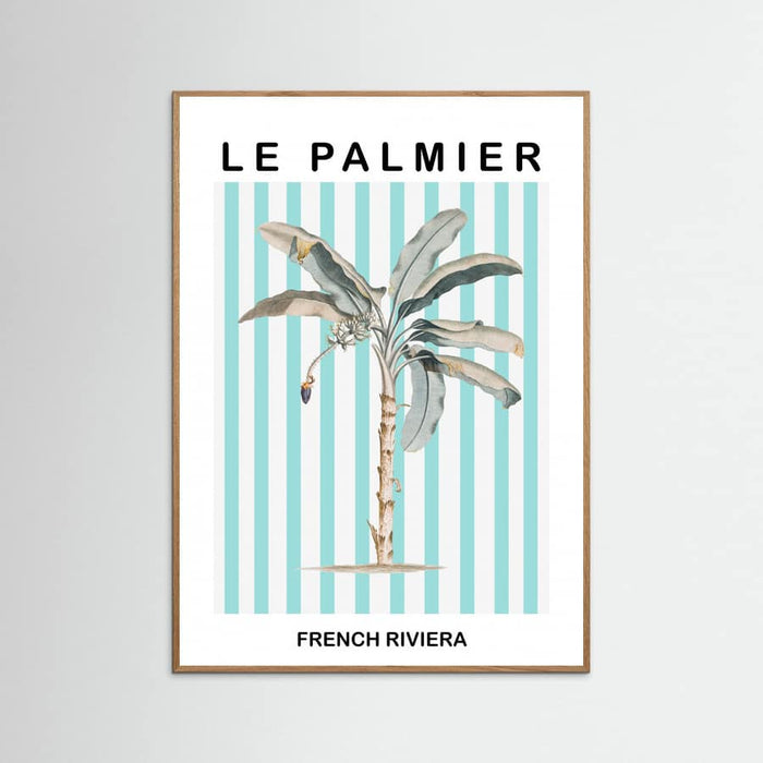 Striped Palm Tree -juliste – juliste ja taidepainatus