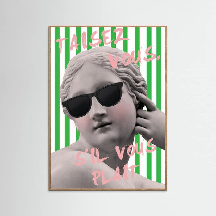 Striped Venus Poster – plakat og kunsttryk
