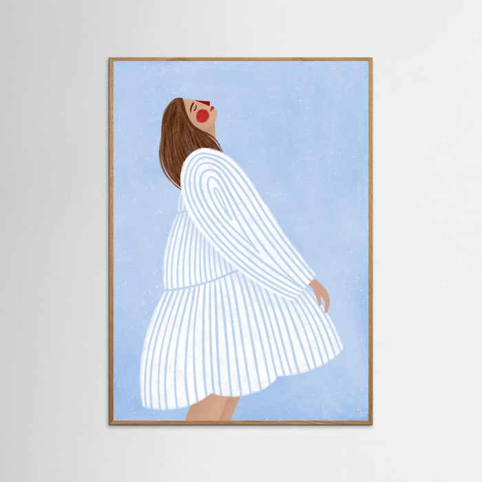 The Woman With the Blue Stripes Poster – poster and art print