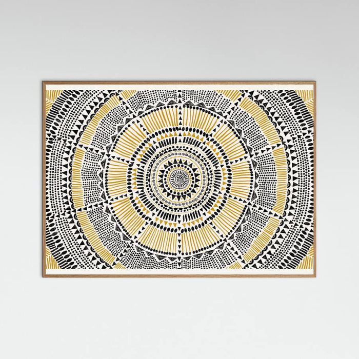 Oak Nature Tribal Sun Poster