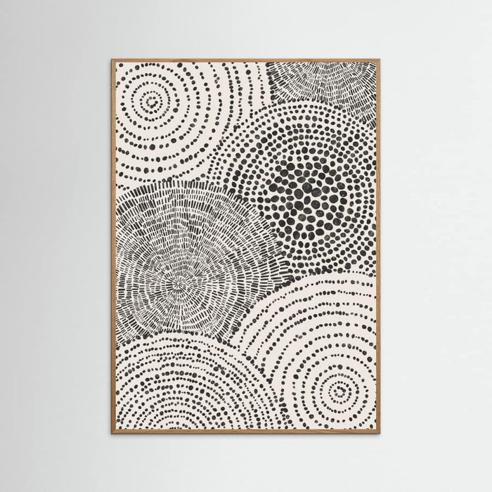 Oak Nature Tribal Tapestry - Circles Poster
