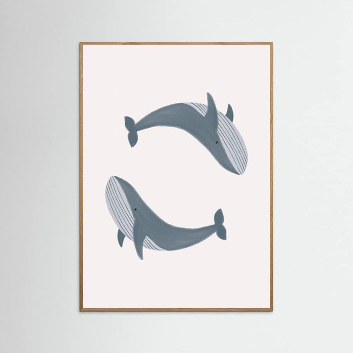 Two Whales Poster – Poster und Kunstdruck