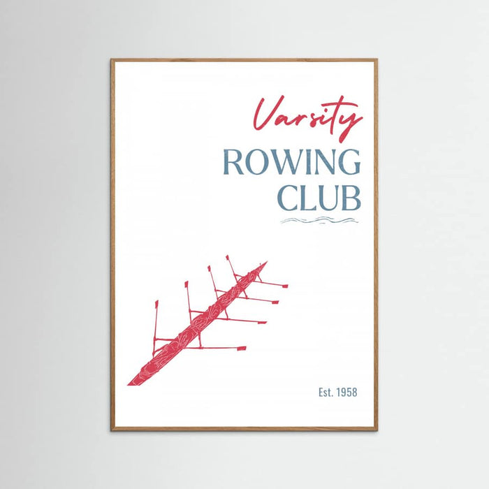 Varsity Rowing Club Poster – poster and art print