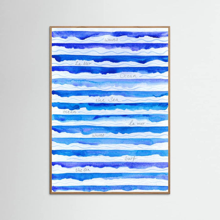 Waves Poster – Poster und Kunstdruck