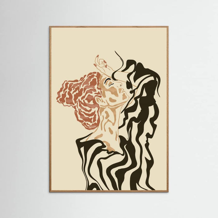 Plakat Woman In a Striped Blouse – plakat i druk artystyczny