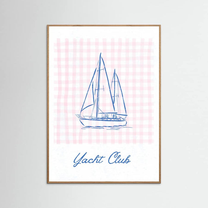 Yacht Club Poster – plakat og kunsttryk