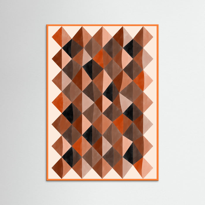 Orange Wood 3x4 25 Poster