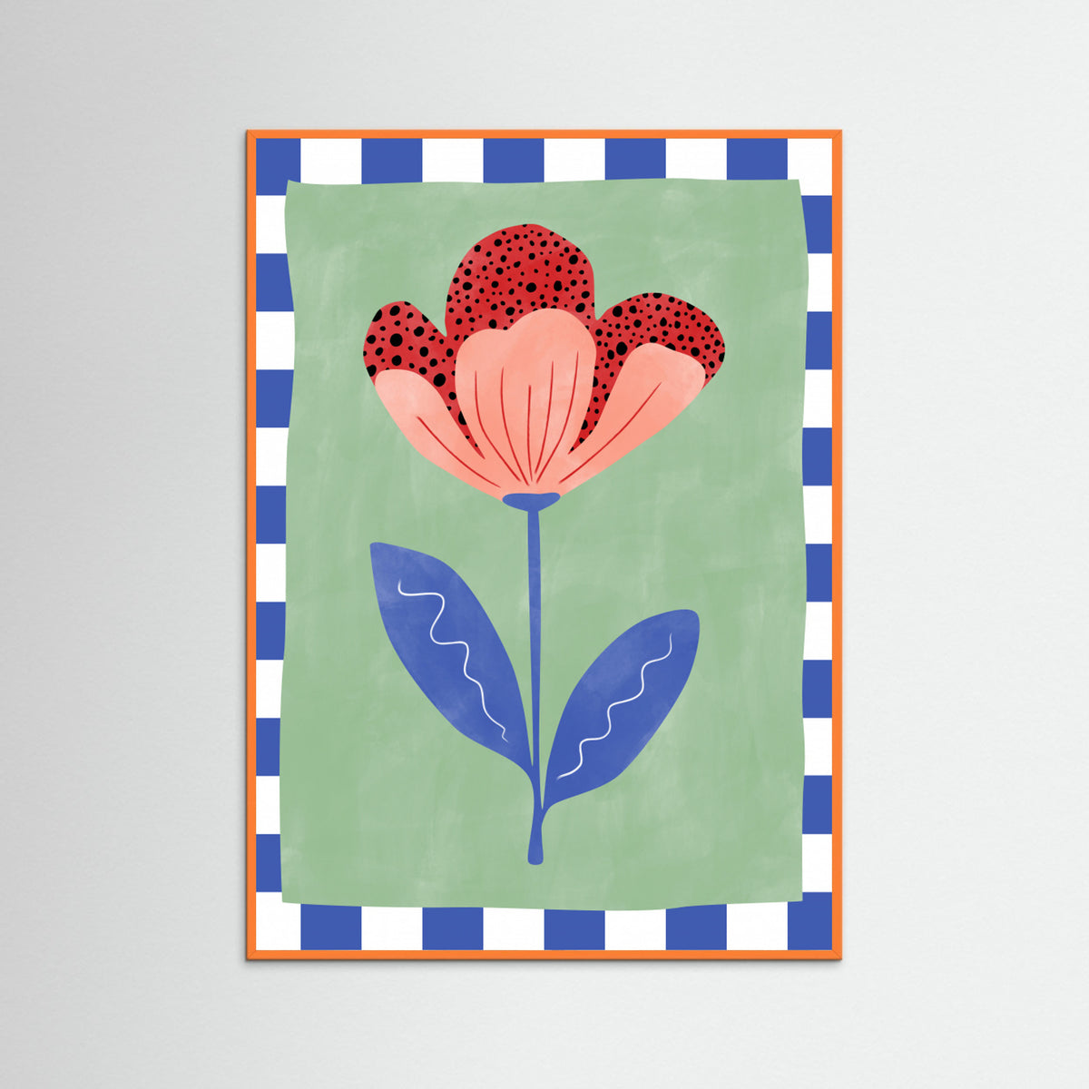 Orange Wood Abstract Composition No. 23 Poster